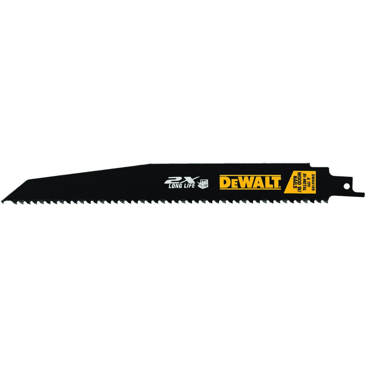 DEWALT Reciprocating Blade, 9 IN, 6 TPI, 5-Pack, DWA4169 4 DEWALT Reciprocating Blade, 9 IN, 6 TPI, 5-Pack, DWA4169 - Image 2