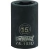 DEWALT 6-Point 1/2 IN Drive Impact Socket, DWMT75103OSP, 15 mm -Tools Elegant shop sftp a s assets20210526000000004