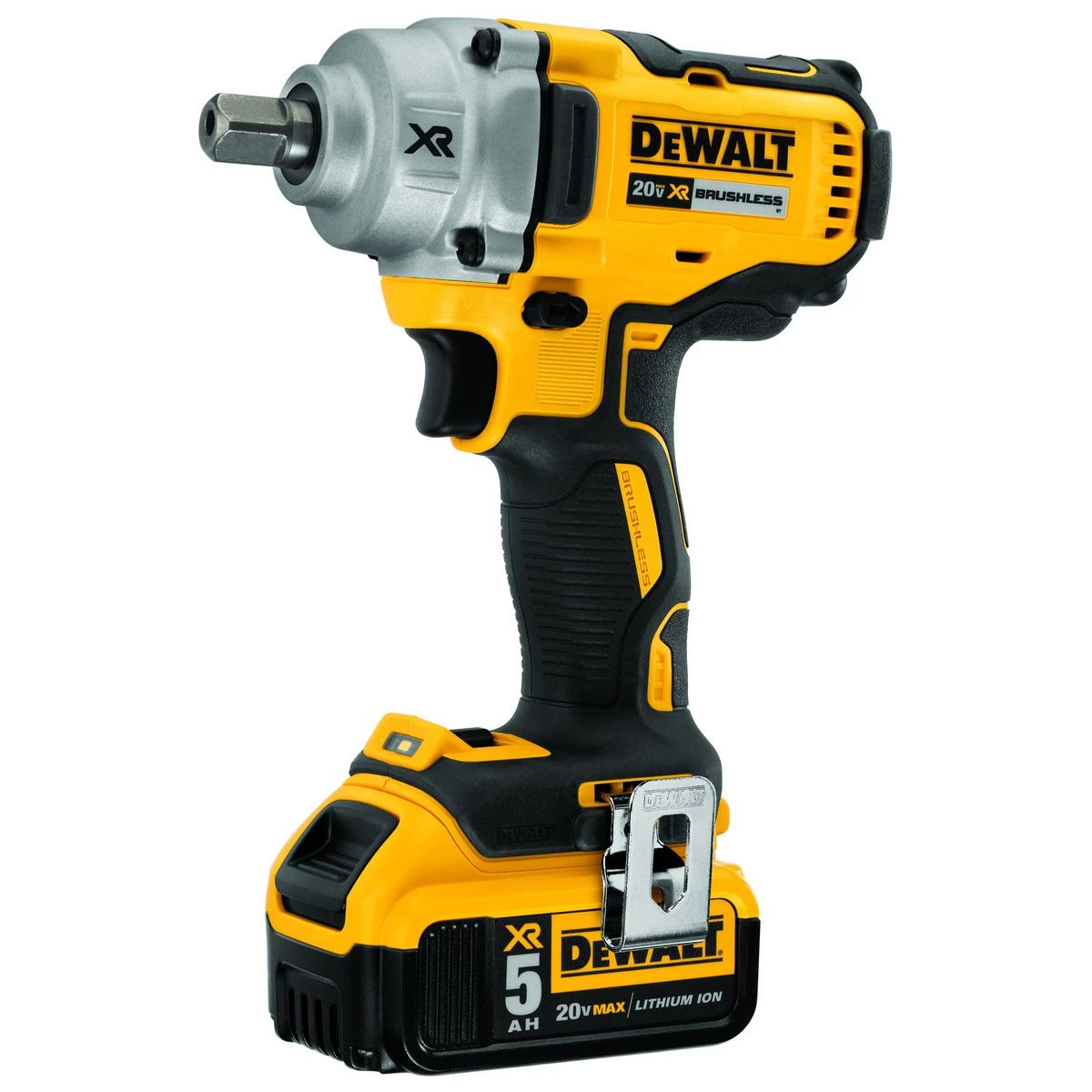 DEWALT Mid-Range Cordless Impact Wrench with Detent Pin Anvil Kit, 20V MAX XR, 1/2 IN, DCF894P2 5 DEWALT Mid-Range Cordless Impact Wrench with Detent Pin Anvil Kit, 20V MAX XR, 1/2 IN, DCF894P2 - Image 3