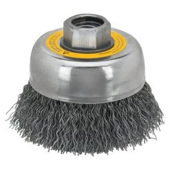DEWALT 5 IN x 5/8 IN To 11 Hp .014 Carbon Crimp Wire Cup Brush, DW4922