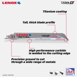 Lenox Lazer Carbide Tipped Reciprocating Saw Blade, 9 IN, 8 TPI, 2014224 -Tools Elegant shop sftp a s assets20210527000000010