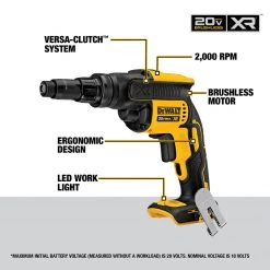 DEWALT Versa-Clutch Adjustable Torque Screwgun (Tool Only), 20V MAX XR, DCF622B -Tools Elegant shop sftp a s assets20210527000000042