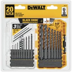 DEWALT Black Oxide Drill Bit Set, 20-Piece, DW1177 -Tools Elegant shop sftp a s assets20210527000000075