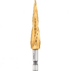 DEWALT Impact Ready Step Drill Bit, 1/8 IN To 1/2 IN, DWA1783IR