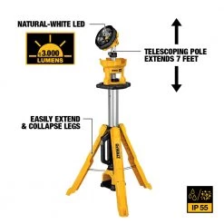 DEWALT Cordless Tripod Light (Light Only), 20V MAX, DCL079B -Tools Elegant shop sftp a s assets20210528000000055