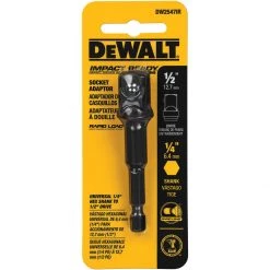 DEWALT Impact Ready 1/4 IN Hex Shank Socket Adapter, DW2547IR, 1/2 IN