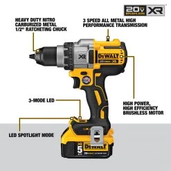 DEWALT Lithium-Ion Brushless 3-Speed Drill / Driver Kit, 20V MAX XR, DCD991P2 11 DEWALT Lithium-Ion Brushless 3-Speed Drill / Driver Kit, 20V MAX XR, DCD991P2 -Tools Elegant shop sftp a s assets20210528000000191