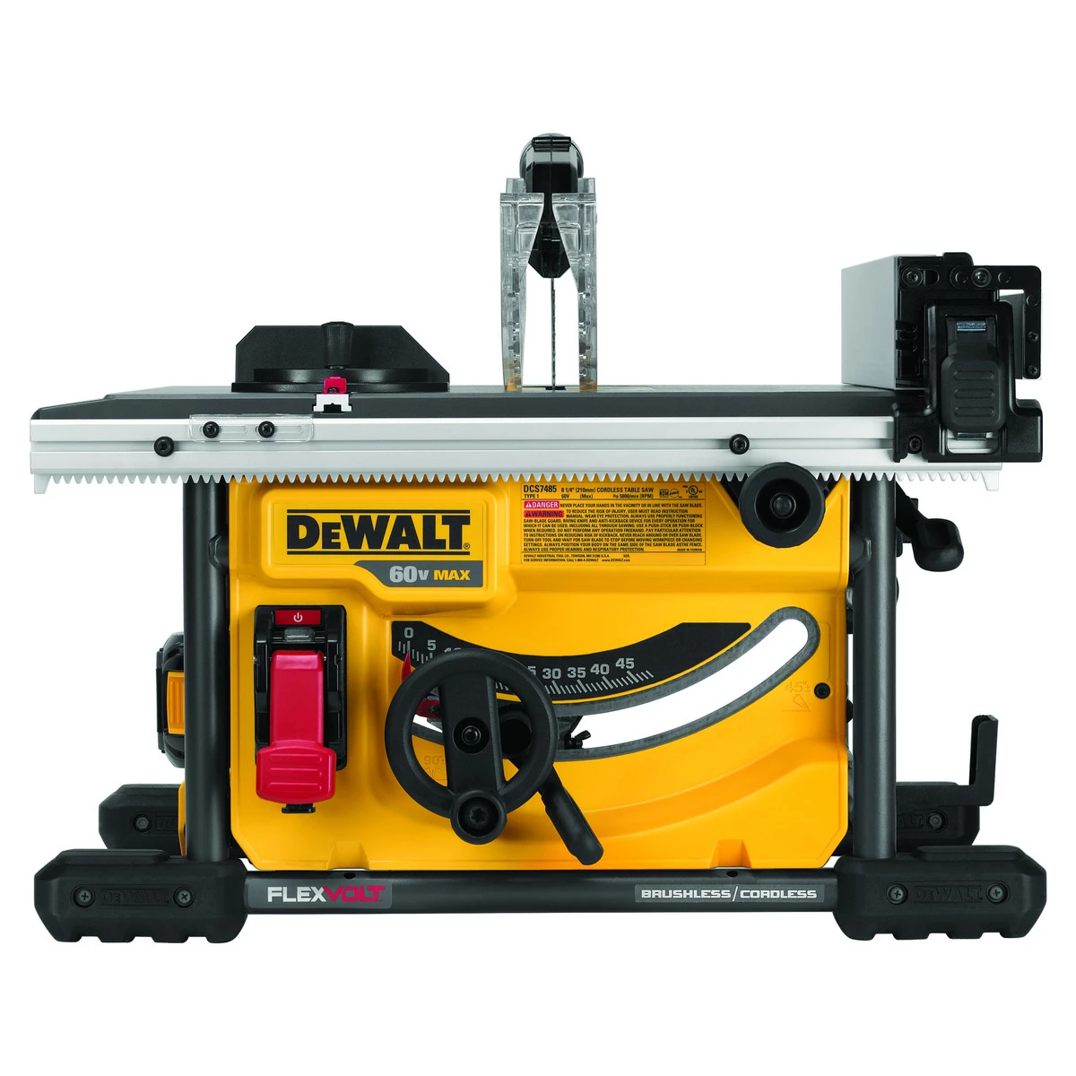 DEWALT FLEXVOLT Table Saw, 60V MAX - 1 Battery Kit, DCS7485T1 6 DEWALT FLEXVOLT Table Saw, 60V MAX - 1 Battery Kit, DCS7485T1 - Image 4