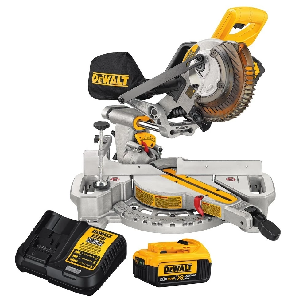 DEWALT Single Bevel Sliding Compound Miter Saw, 7-1/4 IN, 20V MAX, DCS361M1 3 DEWALT Single Bevel Sliding Compound Miter Saw, 7-1/4 IN, 20V MAX, DCS361M1