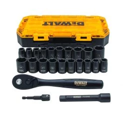 DEWALT Tough Box 1/2 Drive Impact Socket Set, 23-Piece, DWMT74739 -Tools Elegant shop sftp a s assets20210601000000124