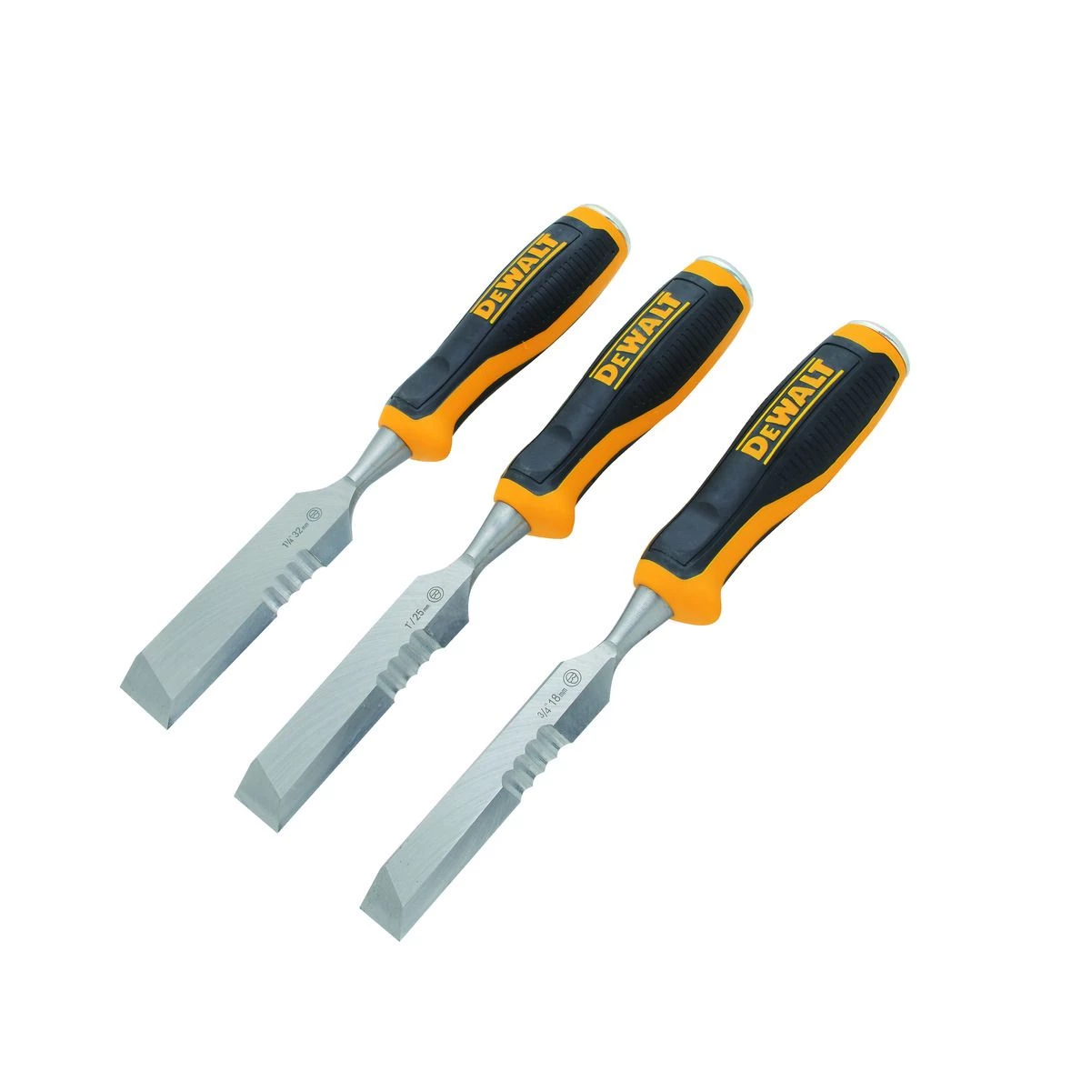 DEWALT Side Strike Wood Chisel Set, 3-Piece, DWHT16148 4 DEWALT Side Strike Wood Chisel Set, 3-Piece, DWHT16148 - Image 2
