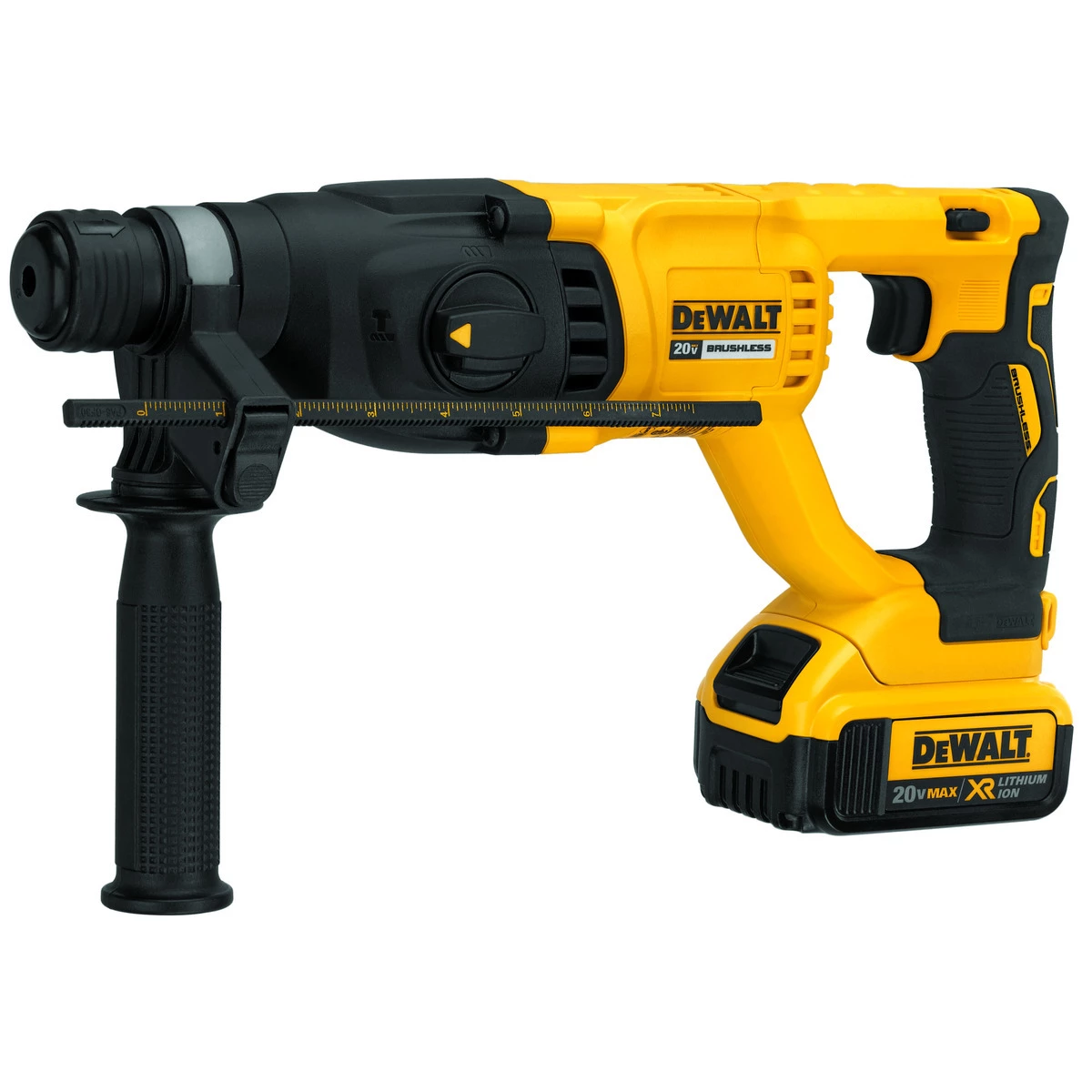 DEWALT Brushless D-Handle Rotary Hammer Kit, 20V MAX XR, 1 IN, DCH133M2 4 DEWALT Brushless D-Handle Rotary Hammer Kit, 20V MAX XR, 1 IN, DCH133M2 - Image 2