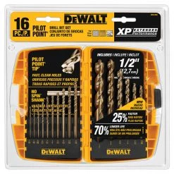DEWALT Pilot Point Drill Bit Set, 16-Piece, DW1956