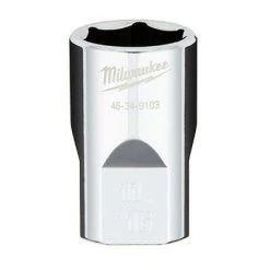Milwaukee Tool 6-Point 1/2 IN Drive Socket, SAE, 45-34-9103, 11/16 IN