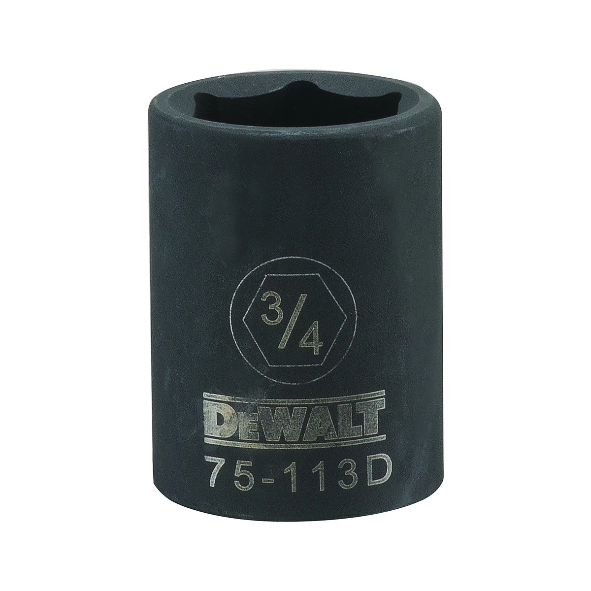 DEWALT 6-Point 1/2 Drive Standard Impact Socket, DWMT75113OSP, 3/4 IN 3 DEWALT 6-Point 1/2 Drive Standard Impact Socket, DWMT75113OSP, 3/4 IN