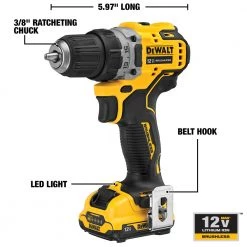 DEWALT Drill Driver Kit, 12V MAX XR, DCD701F2 8 DEWALT Drill Driver Kit, 12V MAX XR, DCD701F2 -Tools Elegant shop sftp a s assets20210604000000002