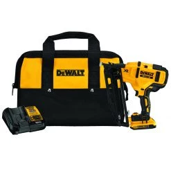 DEWALT Angled Cordless Finish Nailer Kit, 20V MAX, 16-Gauge, DCN660D1