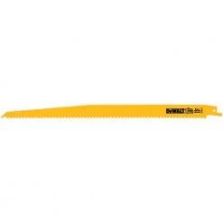 DEWALT Taper Back Bi-Metal Reciprocating Blade for General Purpose Wood Cutting, 12 IN, 6 TPI. 2-Pack, DW4804-2
