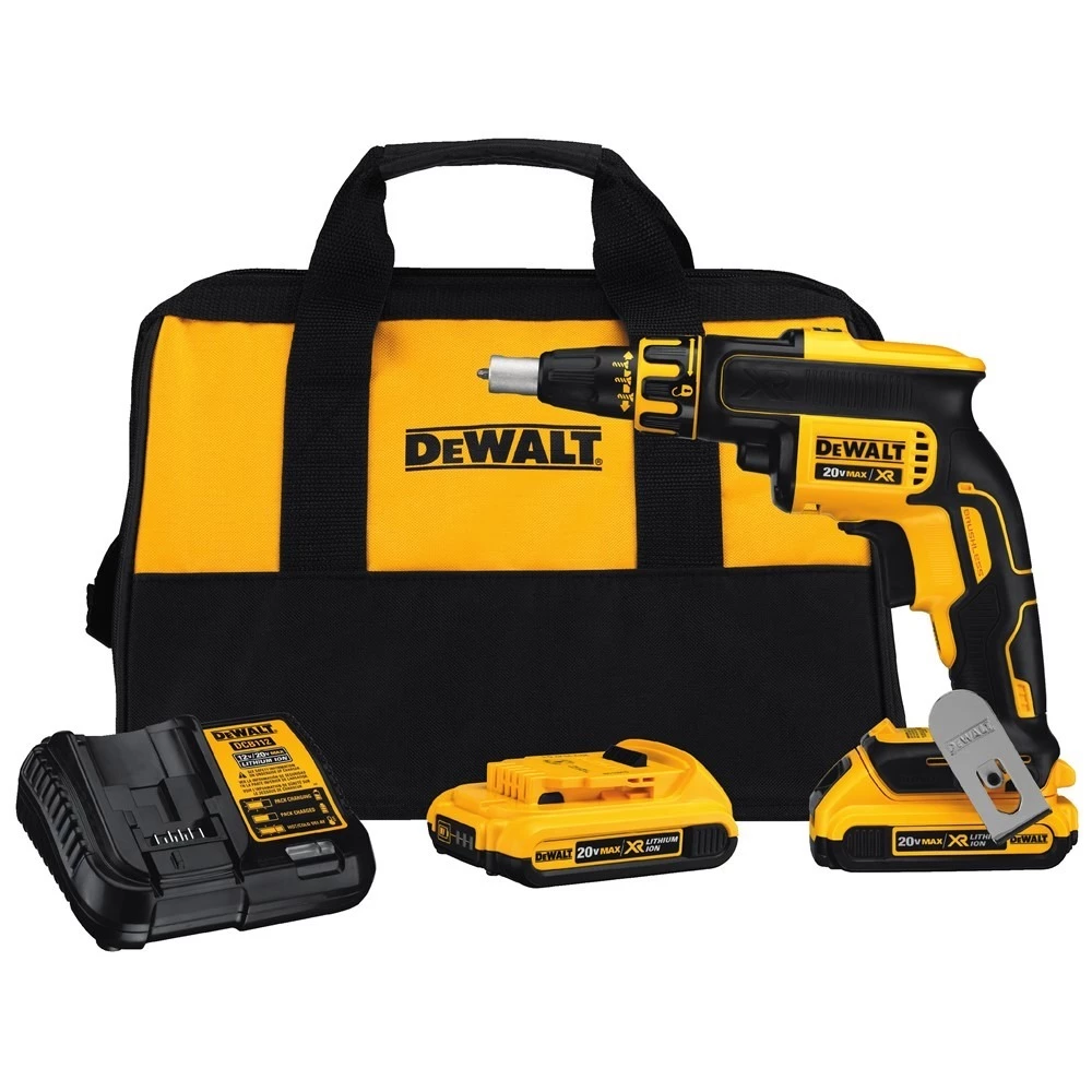 DEWALT Lithium-Ion Brushless Drywall Screwgun Kit, 20V MAX XR, DCF620D2 3 DEWALT Lithium-Ion Brushless Drywall Screwgun Kit, 20V MAX XR, DCF620D2