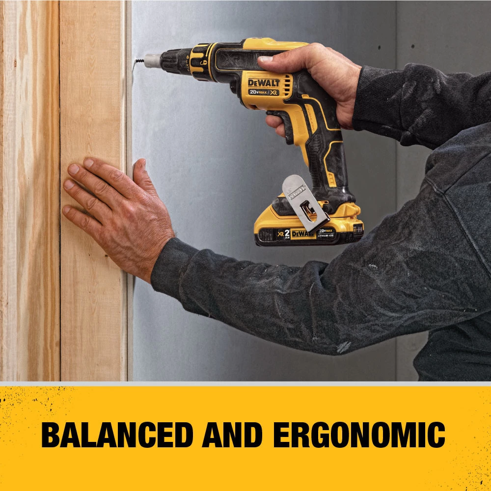 DEWALT Lithium-Ion Brushless Drywall Screwgun Kit, 20V MAX XR, DCF620D2 5 DEWALT Lithium-Ion Brushless Drywall Screwgun Kit, 20V MAX XR, DCF620D2 - Image 3