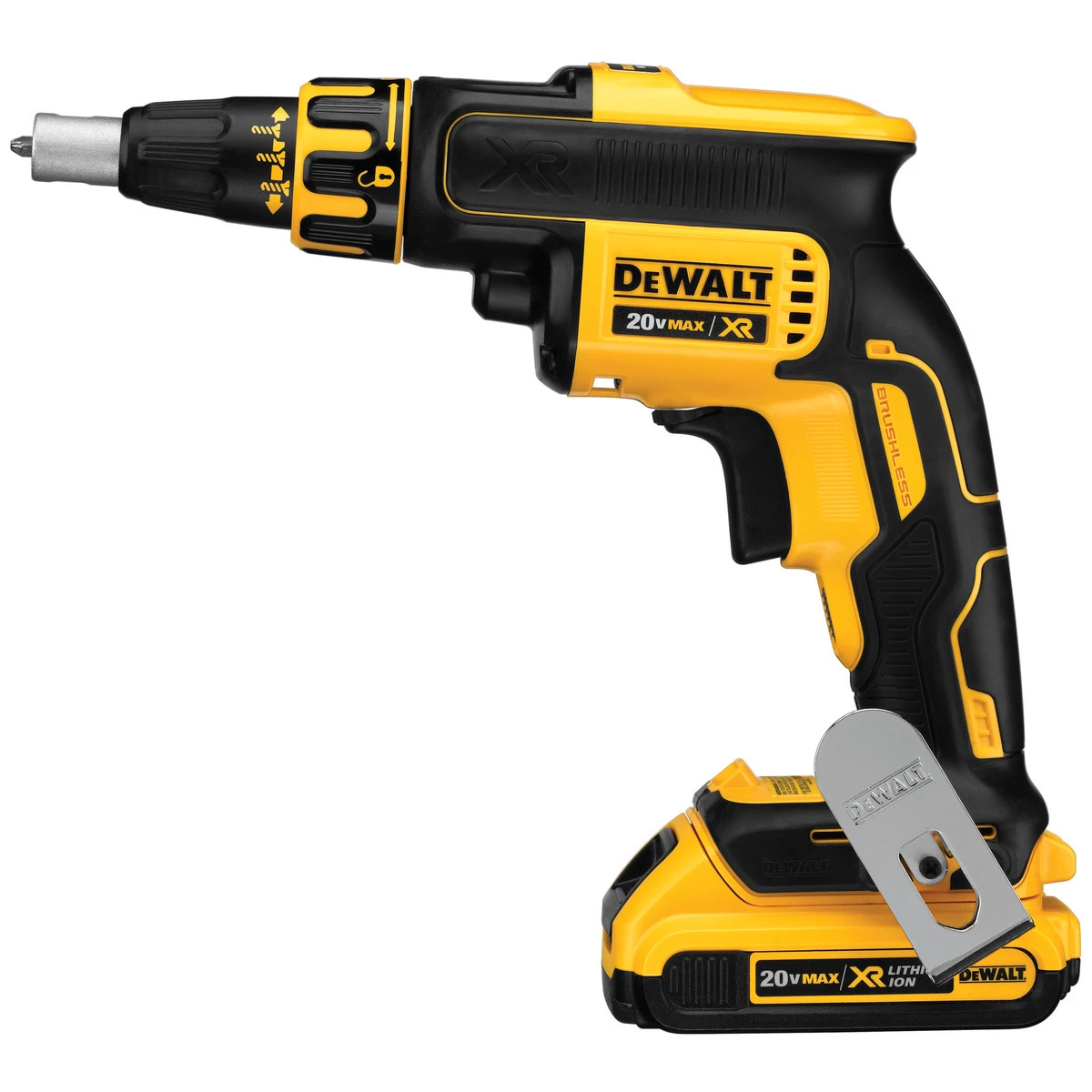 DEWALT Lithium-Ion Brushless Drywall Screwgun Kit, 20V MAX XR, DCF620D2 7 DEWALT Lithium-Ion Brushless Drywall Screwgun Kit, 20V MAX XR, DCF620D2 - Image 5