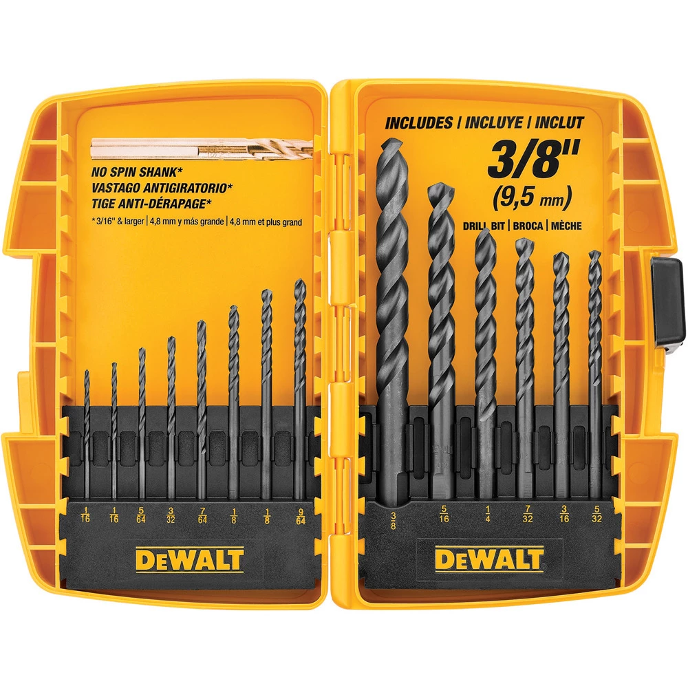 DEWALT Black Oxide Drill Bit Set, 14-Piece, DW1162 3 DEWALT Black Oxide Drill Bit Set, 14-Piece, DW1162