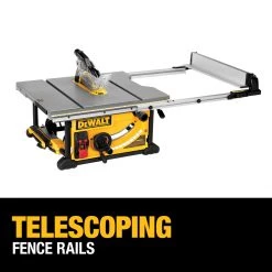 DEWALT Jobsite Table Saw, 10 IN, 32-1/2-In (82.5cm) Rip Capacity, and a Rolling Stand, DWE7491RS -Tools Elegant shop sftp a s assets20210607000000116