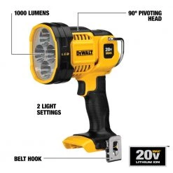 DEWALT Jobsite LED Spotlight, 20V MAX, DCL043 -Tools Elegant shop sftp a s assets20210607000000234