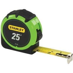 Stanley Hi Vis Tape Rule, 30-305, 25 FT