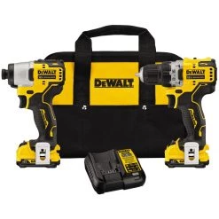 DEWALT Drill / Impact Driver, 12V MAX XR, DCK221F2
