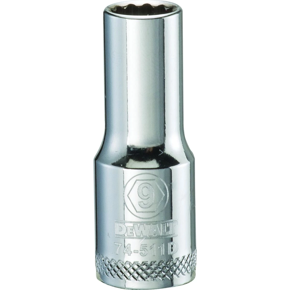 DEWALT 12-Point 3/8 IN Drive Deep Socket, DWMT74511OSP, 9 MM 3 DEWALT 12-Point 3/8 IN Drive Deep Socket, DWMT74511OSP, 9 MM