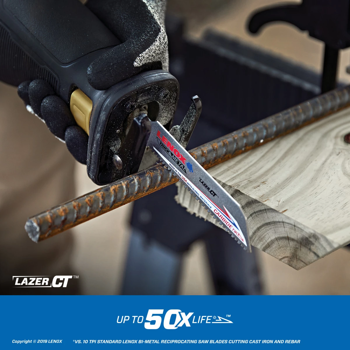 Lenox Lazer Carbide Tipped Reciprocating Saw Blade, 4 IN, 8 TPI, 2014212 5 Lenox Lazer Carbide Tipped Reciprocating Saw Blade, 4 IN, 8 TPI, 2014212 - Image 3