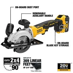 DEWALT Atomic Brushless Cordless Circular Saw (Tool Only), 20V MAX, 4-1/2 IN, DCS571B -Tools Elegant shop sftp a s assets20210610000000120