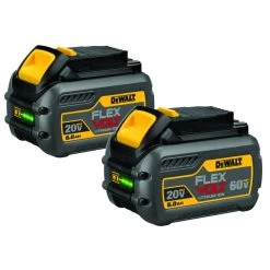 DEWALT FLEXVOLT Battery Pack 6.0ah Dual Pack, 20V / 60V MAX, DCB606-2 -Tools Elegant shop sftp a s assets20210610000000179