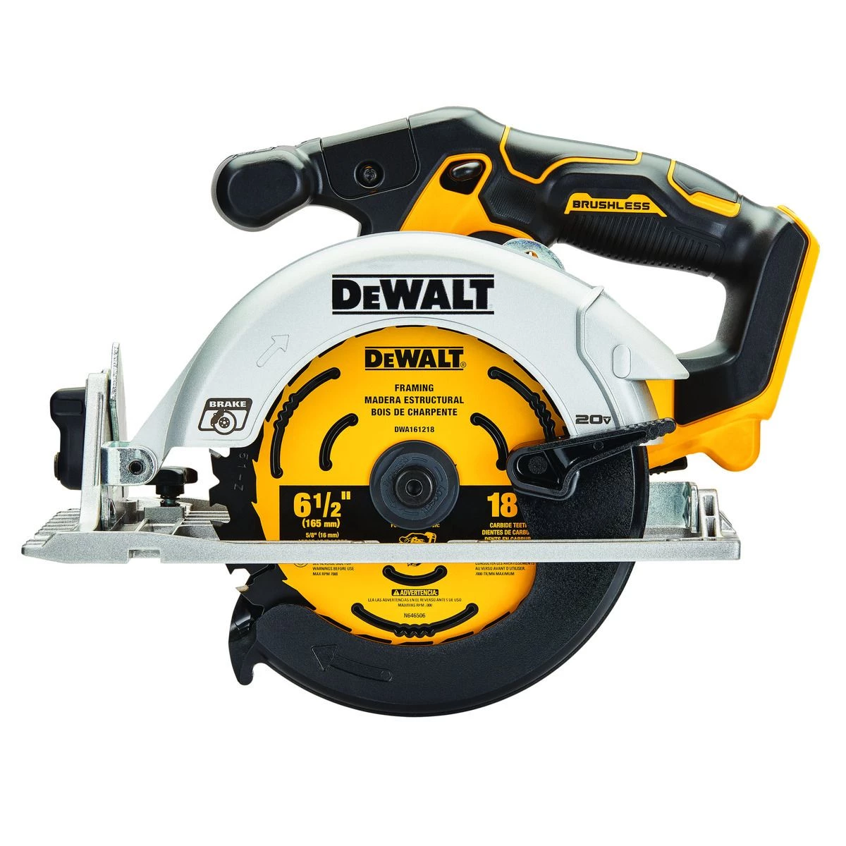 DEWALT Brushless Cordless Circular Saw (Tool Only), 20V MAX, 6-1/2 IN, DCS565B 4 DEWALT Brushless Cordless Circular Saw (Tool Only), 20V MAX, 6-1/2 IN, DCS565B - Image 2