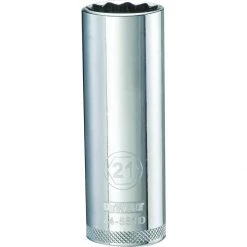 DEWALT 12-Point 1/2 IN Drive Deep Socket, DWMT74551OSP, 21 mm