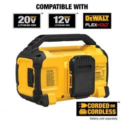 DEWALT Jobsite Bluetooth Speaker, 2V / 20V MAX, DCR010 -Tools Elegant shop sftp a s assets20210611000000077