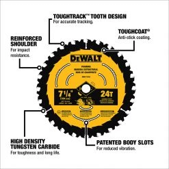 DEWALT 24T Saw Blade, 7-1/4 IN, DWA171424 -Tools Elegant shop sftp a s assets20210611000000084