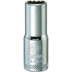 DEWALT 12-Point 3/8 IN Drive Deep Socket, DWMT74502OSP, 10 mm