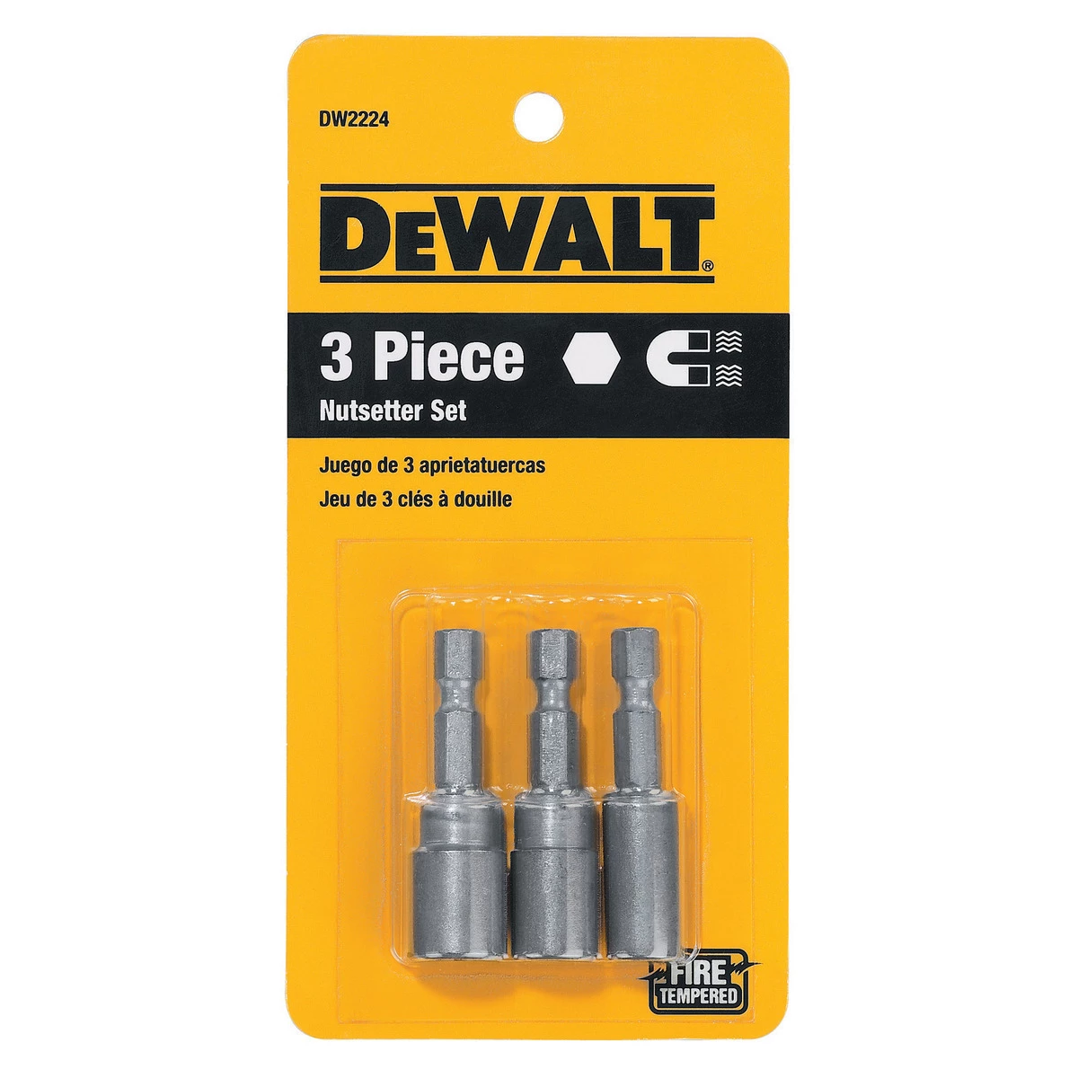 DEWALT Nutdriver Set, 1/4 IN, 5/16 IN, 3/8 IN, 3-Piece, DW2224 Z 3 DEWALT Nutdriver Set, 1/4 IN, 5/16 IN, 3/8 IN, 3-Piece, DW2224 Z