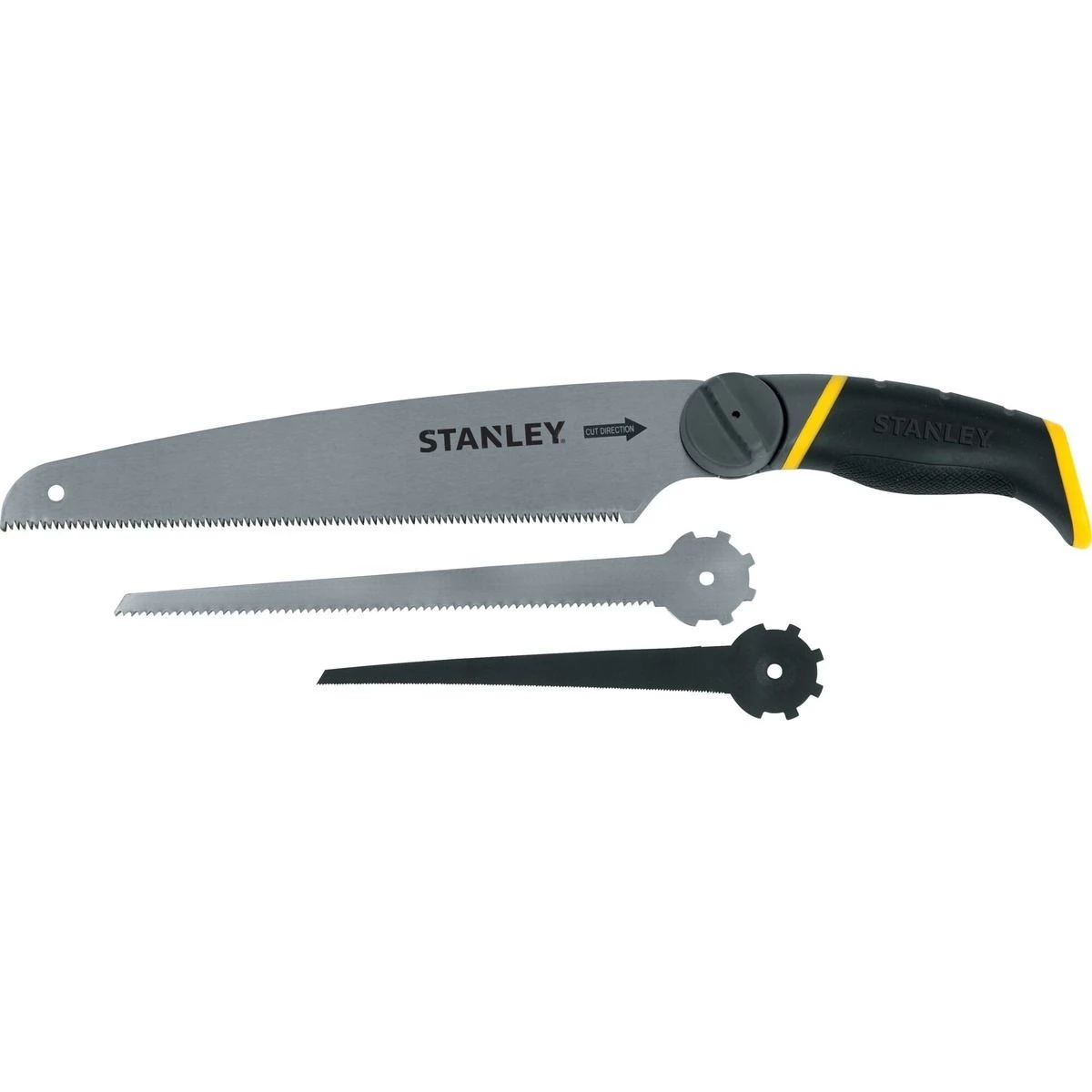 Stanley 3 Saw Blades with Handle, 20-092 3 Stanley 3 Saw Blades with Handle, 20-092