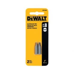 DEWALT #8 Slotted Bit Tip, 2-Pack, DW2008, 1 IN