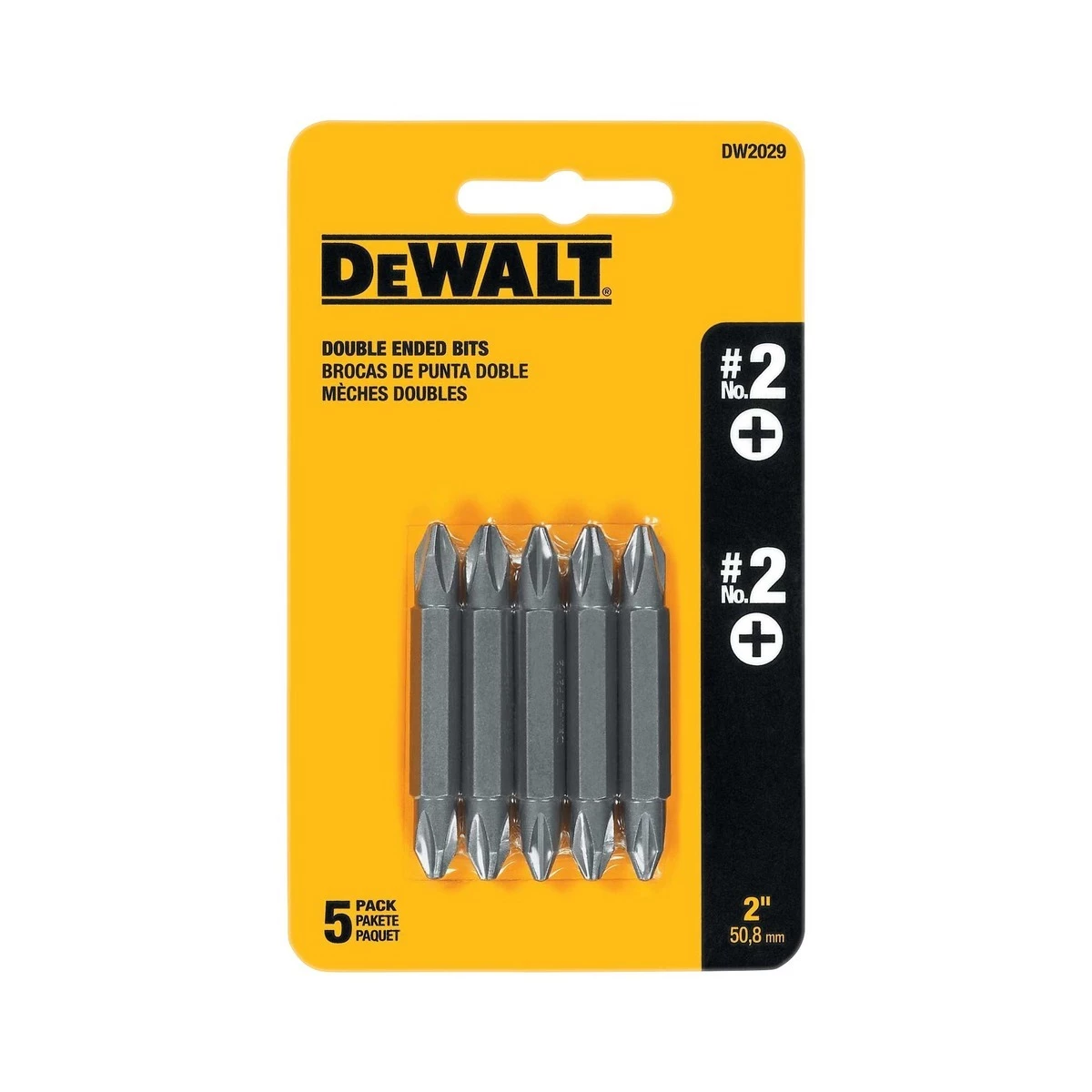 DEWALT #2 Double-Ended Screwdriver Set, 5-Pack, DW2029 3 DEWALT #2 Double-Ended Screwdriver Set, 5-Pack, DW2029