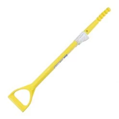 House Handle Fiberglass Dee Scoop Shovel Handle W/Rivet, 30 IN, 2430FG
