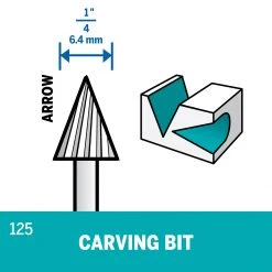 Dremel 1/4 IN High Speed Cutter, 1/8 IN Shank, 2-Pack, 125 -Tools Elegant shop sftp a s assets20220317000000006
