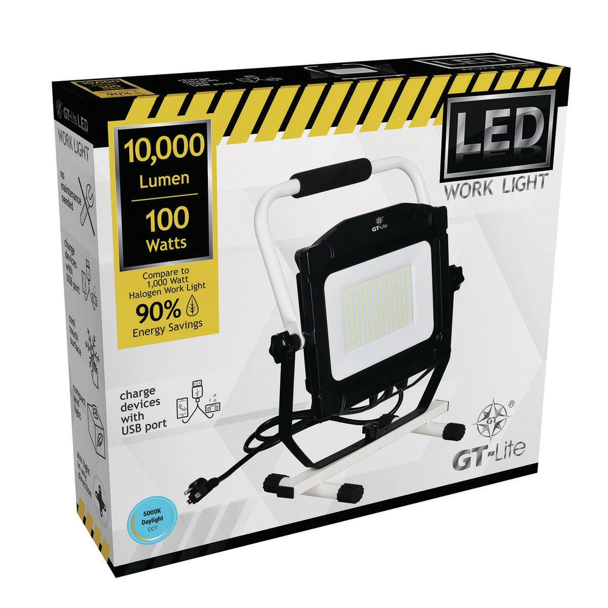 Gt-Lite 10,000 Lumen LED Work Light with USB, GT-510-U 6 Gt-Lite 10,000 Lumen LED Work Light with USB, GT-510-U - Image 4