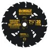 DEWALT Circular Saw Blade, Carbide Tip, 20T, 7-1/4 IN, DW3174 -Tools Elegant shop sftp a s assets20220714000000073