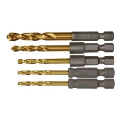DEWALT Impact Ready Titanium Nitride Coating Drill Set, 5-Piece, DD5155