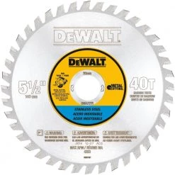 DEWALT Stainless Steel Metal Cutting Saw Blade, 20mm Arbor, 30T, 5-1/2 IN, DWA7771