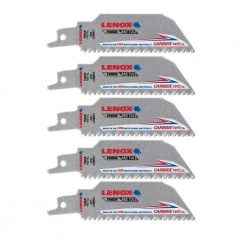Lenox Carbide Tip Reciprocating Saw Blade, 8 TPI, 4 IN, 5-Pack, 2014214 -Tools Elegant shop sftp a s assets20220714000000373